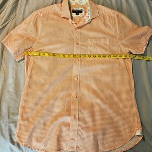 Men's Orange Short Sleeve Shirt